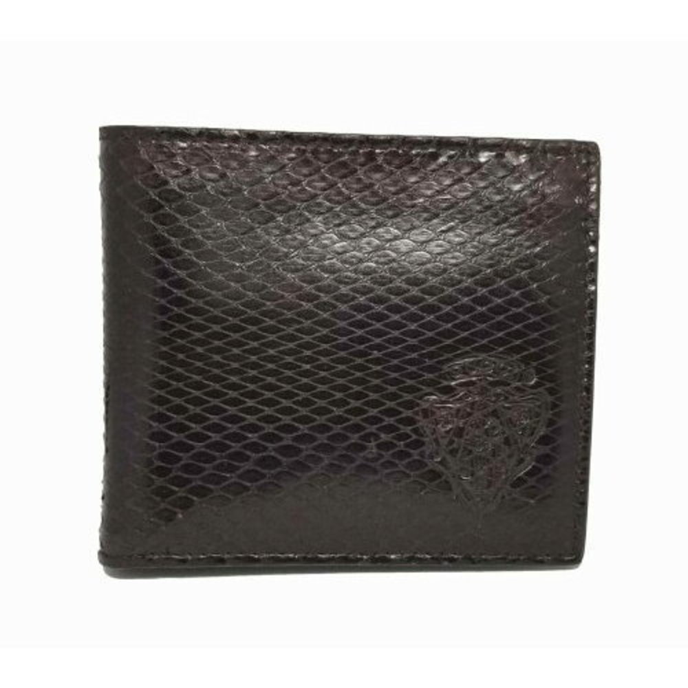Gucci Python Wallet Bifold Black Crest Leather Sn… - image 1